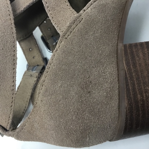 Koolaburra by UGG Sophy Suede Peep-Toe Booties. - Picture 9 of 16